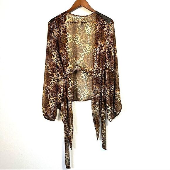 NWOT Blue Note Women’s Leopard Print Top Plus Size 3XL - Picture 4 of 9